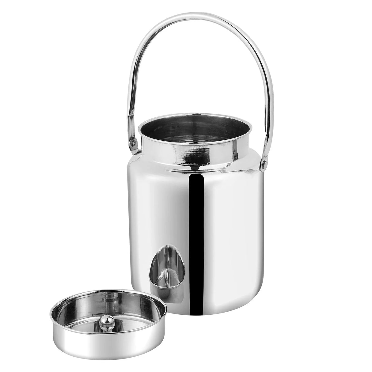 Stainless Steel Barni Jar with Lid and Handle - 1L