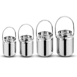 Stainless Steel Barni Jar with Lid and Handle - 1L