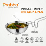 Prima Plus Capsule Bottom Tadka Pan – 34ml, 13cm
