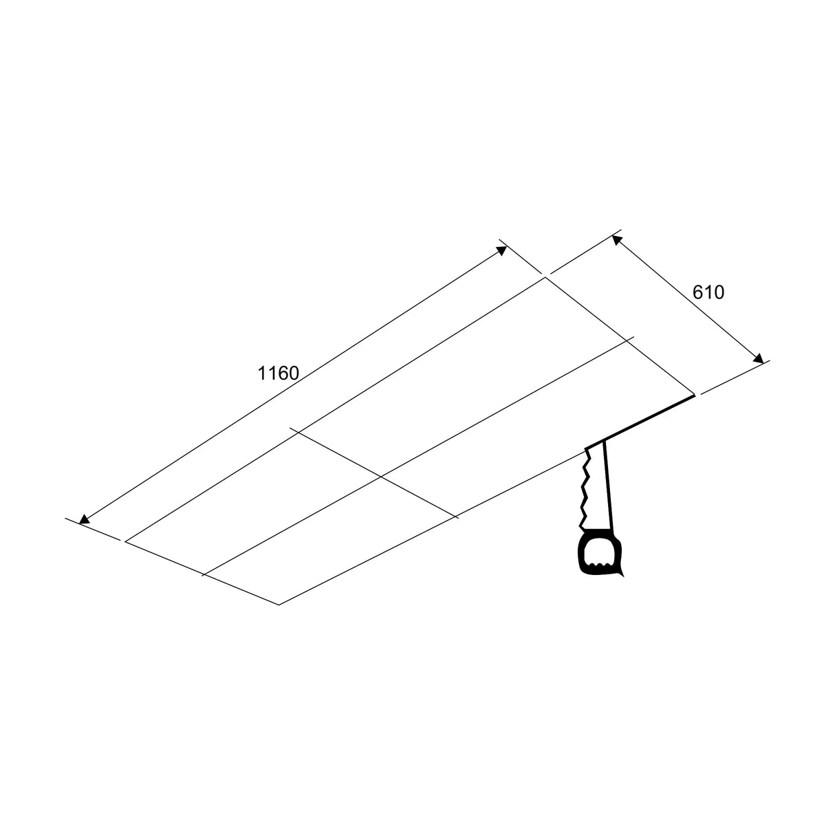 Kitchen Chimney Cassette Ceiling Mounted Remote Control Baffle filters 120cm 1250 m3/h - (1010CS)