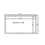 95 cm Ceiling Mounted Kitchen Chimney 1250 m³/hr with Remote Control & Baffle Filters Black (CH1010INCS95BL)