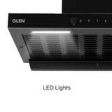 60cm Auto Clean Filterless Chimney with Heat Sensor, 1400 m³/hr Suction, Motion Touch Control – Black (CH 6052 HSR BL AC)