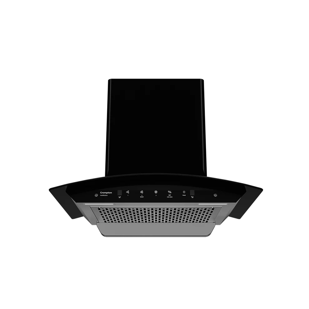 CHD-IMC60FLE-MBL-Curved Wall Mounted Chimney IntelliMotion 60 cm