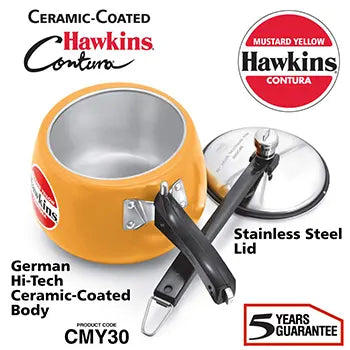 Ceramic-Coated Hawkins Contura (Mustard Yellow) 3 Litre (CMY30)