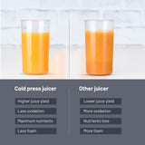 Cold Press Slow Juicer 150W, Juice and Pulp containers Low Noise (4017CPJ)