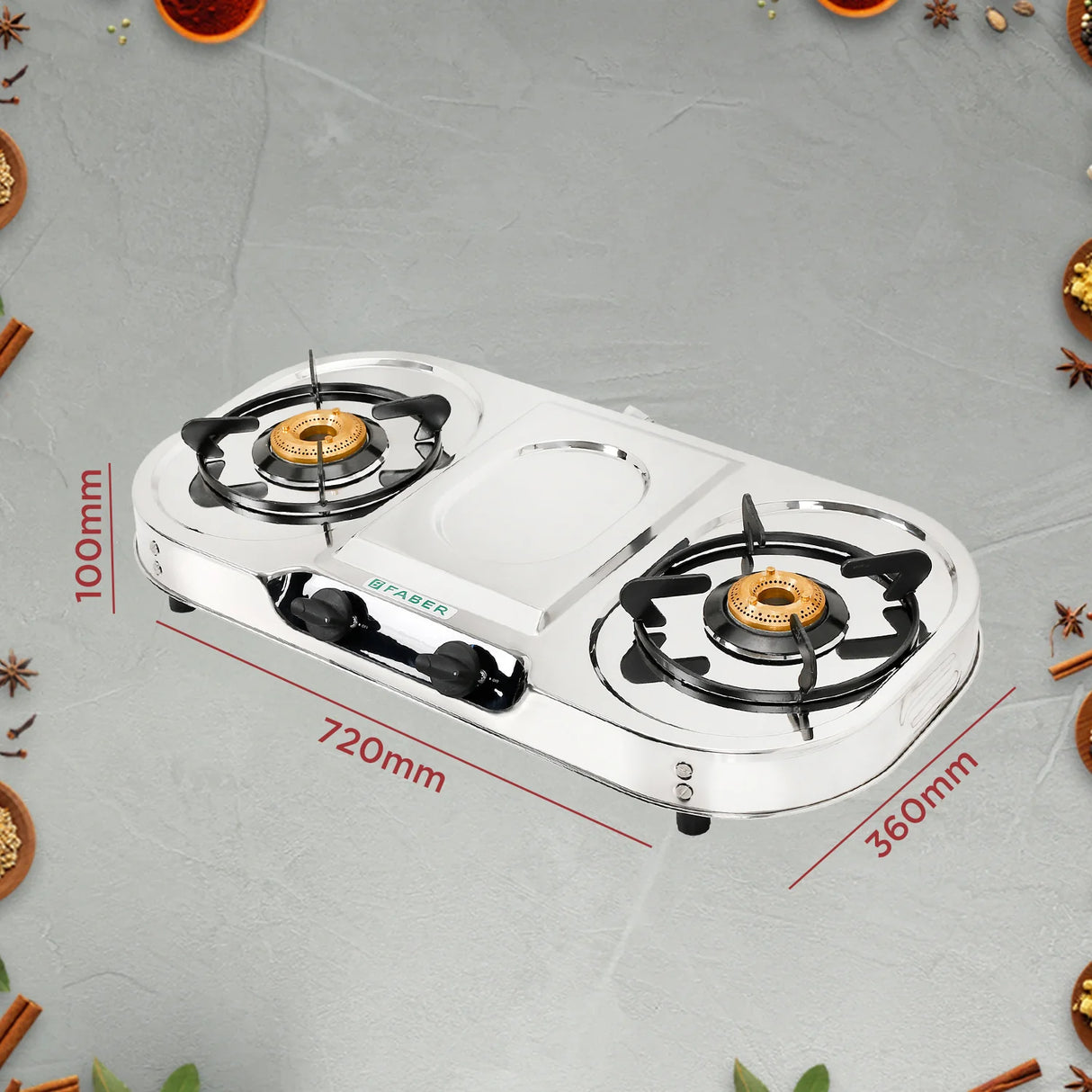 COOKTOP CRYSTAL 3BB SS
