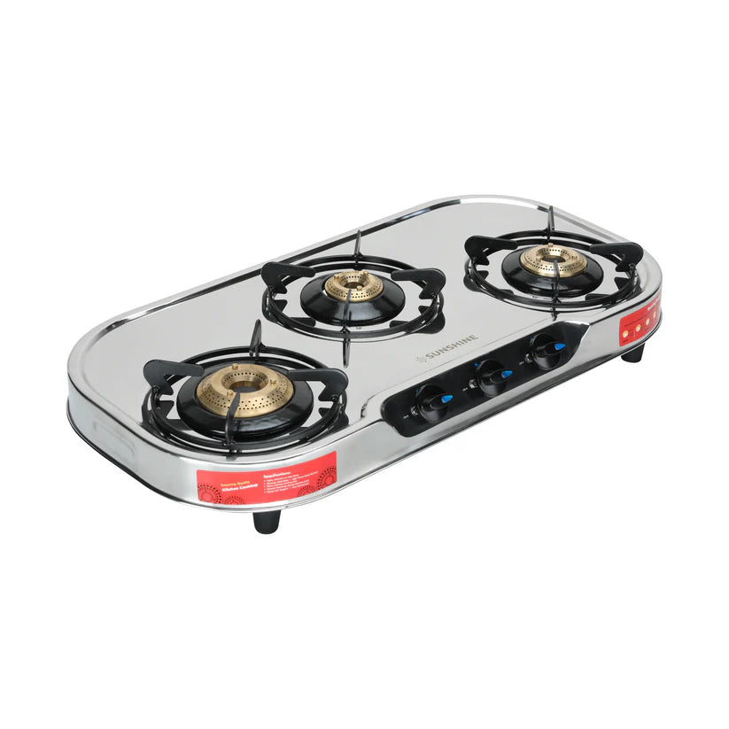 Cresta Tri-Cook 3 Burner Gas Stove Manual Ignition