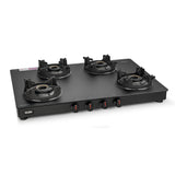 4 Burner Matte Finish Glass Gas Stove with High Flame Brass Burner (CT1048SLCPBLMGAI)