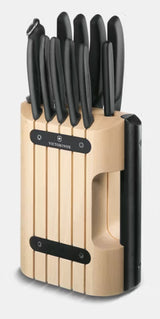 Swiss Made Classic Cutlery Block 11 Pieces Beechwood Knife Set (6.7153.11)