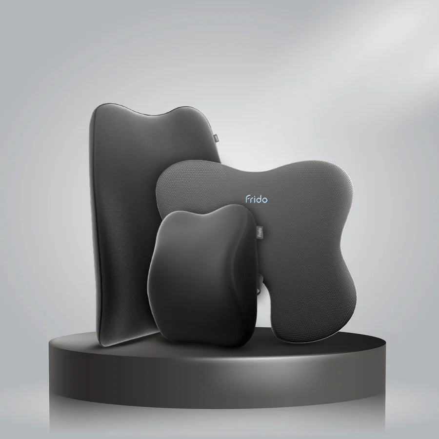 Ultimate Car Comfort Bundle with Backrest, Neck Rest & Seat Wedge for Complete Driving Support