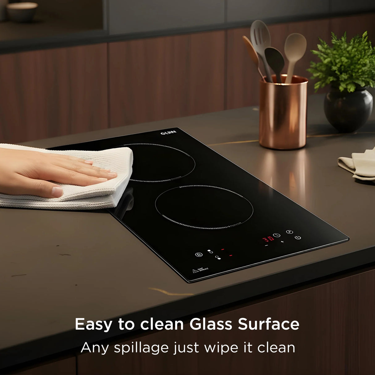 2 Zone Built-in Induction Hob with 9 Power Levels Touch Control Timer (BH1015IC2Z)