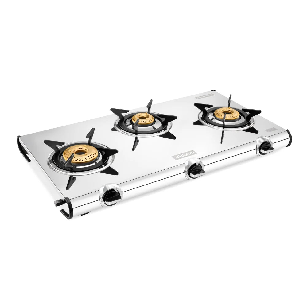 CURVE 3 BURNER GAS STOVE