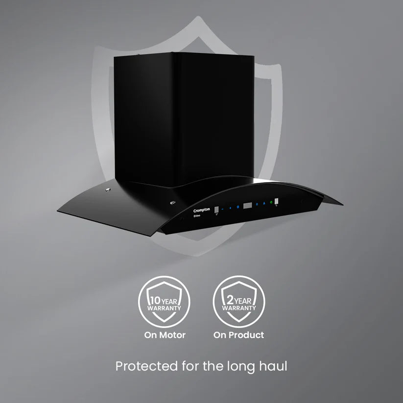 CHD-ELC60FLE-IND 60cm Eliteo Curved Series Filterless Wall Mounted Chimney