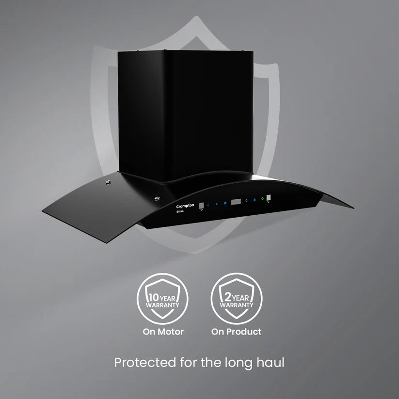 CHD-ELC75FLE-IND 75cm Eliteo Curved Series Filterless Wall Mounted Chimney