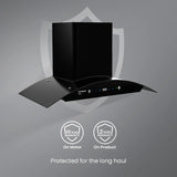 CHD-ELC75FLE-IND 75cm Eliteo Curved Series Filterless Wall Mounted Chimney