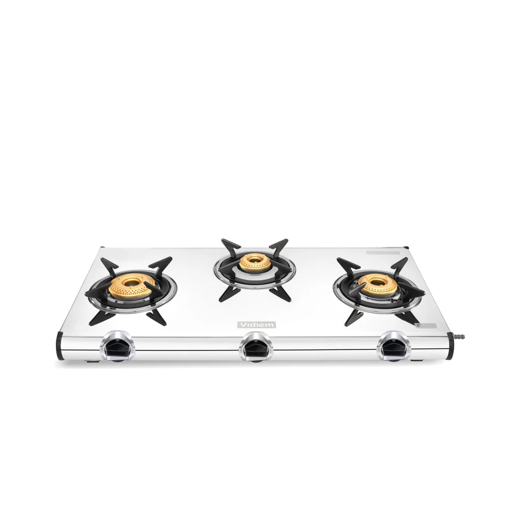 CURVE 3 BURNER GAS STOVE