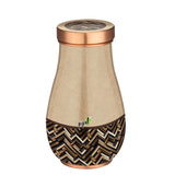 Drop Printed Copper Carafe Brown – 850 ml