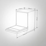 DW (SITG) Built-in Dishwasher – 12 Place Settings, 7 Programs, Rapid Wash, Salt Container & Soft Push Controls
