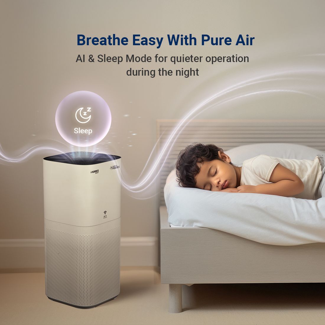 Smart 500 Surround 360° Air Purifier | True HEPA Grade 13 filter | Covers Large Area 670 Sq. Ft. | Sleep Mode | App Controlled