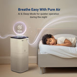 Smart 500 Surround 360° Air Purifier | True HEPA Grade 13 filter | Covers Large Area 670 Sq. Ft. | Sleep Mode | App Controlled