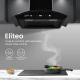 CHD-ELC60FLE-IND 60cm Eliteo Curved Series Filterless Wall Mounted Chimney
