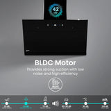 CHD-ELI75FLE-IND 75cm Filterless Wall Mounted Chimney Eliteo Inclined Series