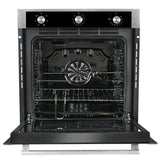 FBIO 80L 6F Built-In Electric Oven with Rotisserie, Convection Fan & 6 Cooking Functions