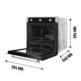 FBIO 80L 6F Built-In Electric Oven with Rotisserie, Convection Fan & 6 Cooking Functions