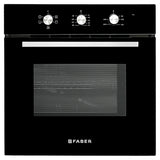 FBIO 80L 5F BK Built-In Electric Oven with 5 Cooking Functions & Black Glass Finish