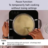 Futura FIC1A1 2000W Single Induction Cooktop with 20 Power Settings & Pan Detection