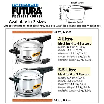 Futura Stainless Steel 4 Litre (FSS40)