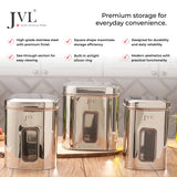 Flossy Window Canister - Airtight Dry Storage Container with Transparent Window - FW-1 ( 1.2 Litres)