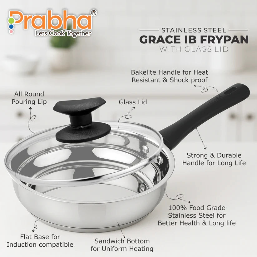 Grace IB Frypan With Lid – 1.1L, 20cm