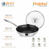 Tri-ply Hexa Cube Frypan With Lid – 0.9L, 20cm