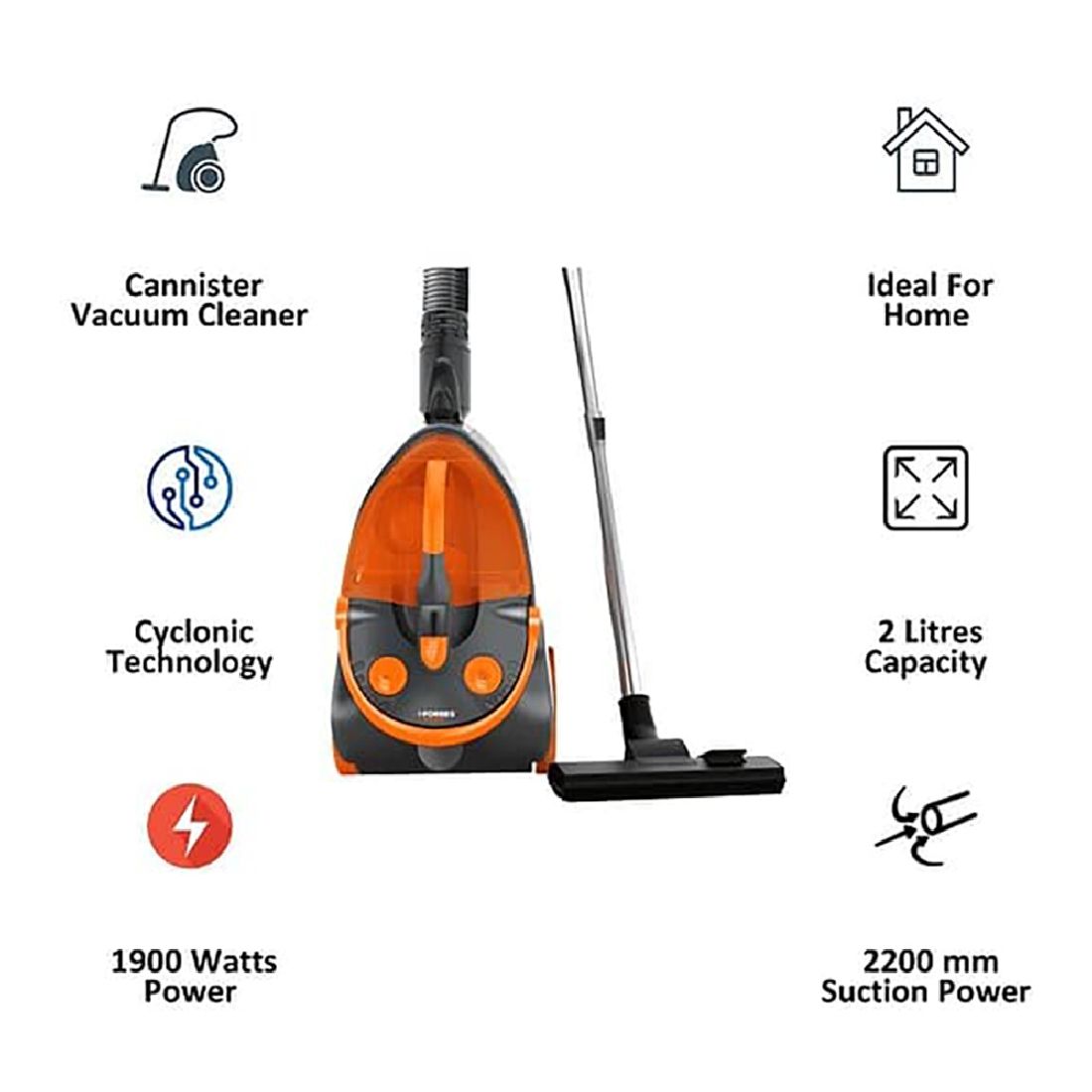 Maxxvac with Cyclonic Technology Canister Vacuum Cleaner