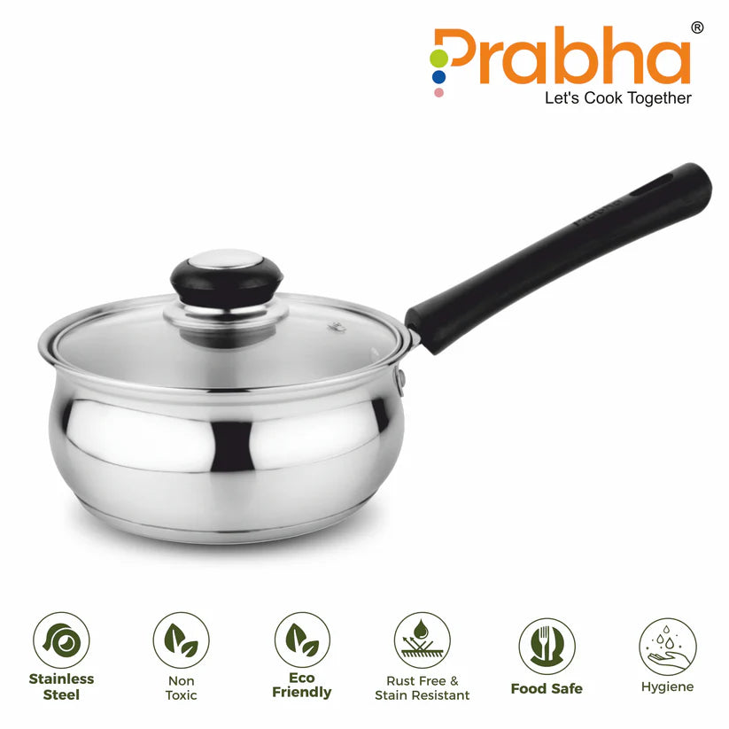 Grace IB Belly Saucepan With Lid – 1.4L, 16cm
