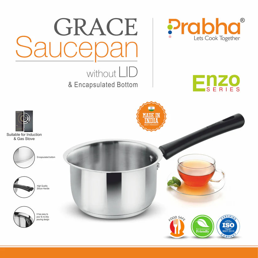 Grace IB Saucepan Without Lid – 0.85L, 12cm
