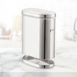 Stainless Steel Capsule Shape Galaxy Clear Canister with Airtight Lid, 2L