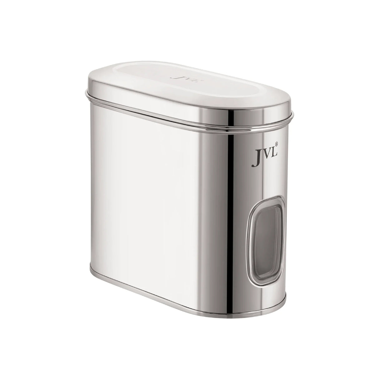 Stainless Steel Capsule Shape Galaxy Window Canister with Unbreakable Steel Lid, 1.2L
