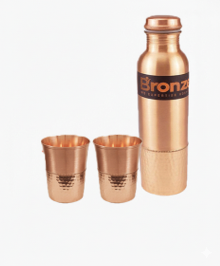 Regalea Dual Tone Ember Copper Bottle Set