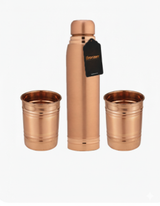 Regalea Unique Fancy Matt Copper Bottle Set