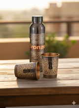 Vintage Water Bottle & Tumbler Set