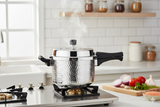Vista Hammered Stainless Steel IB Outer Lid Pressure Cooker – 2L