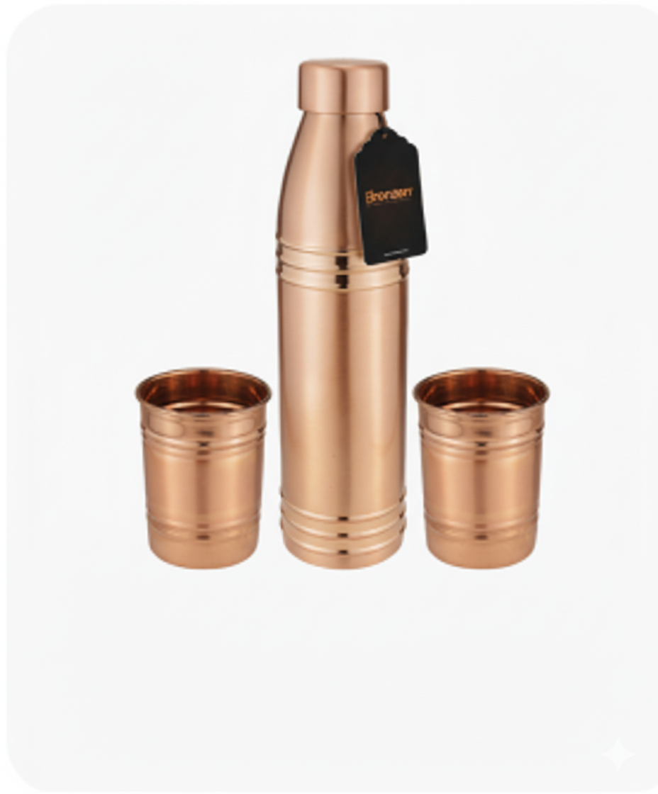 DR Fancy Matt Copper Bottle Set (BZ-1012)