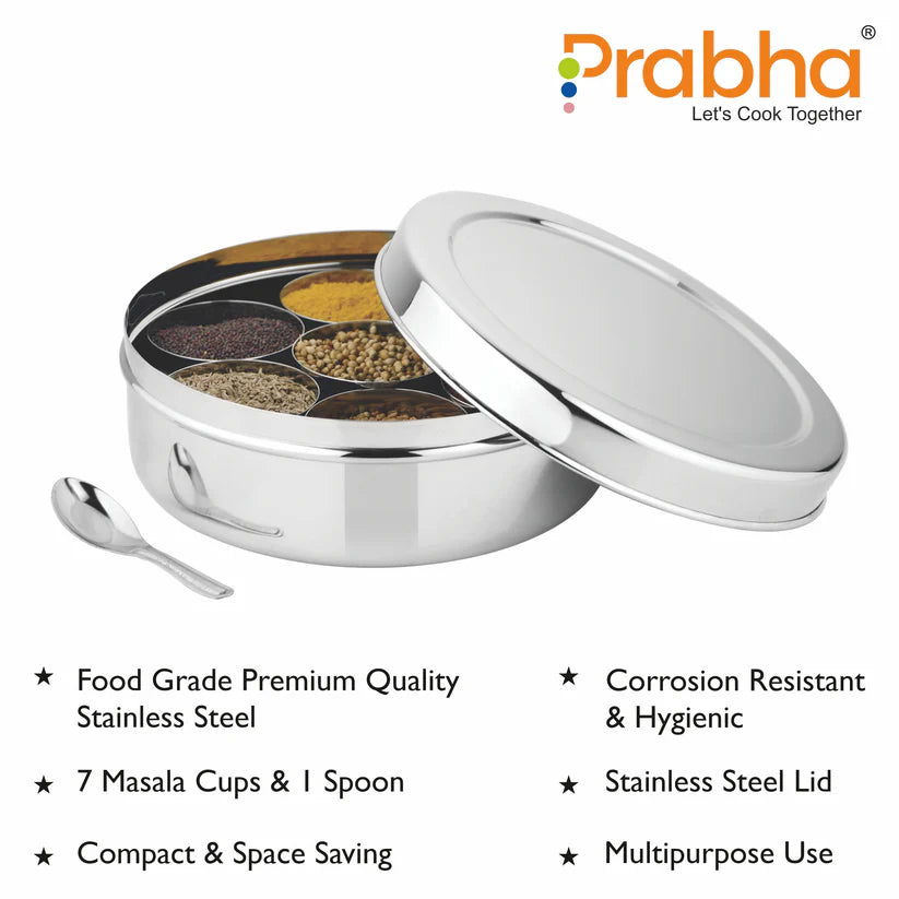 Stainless Steel Golden Spice Box - Best for Home & Kitchen