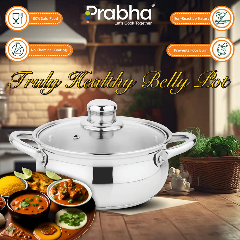 Grace IB Belly Pot With Lid – 2L, 18cm