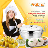 Grace IB Mini Multi Kadhai Plain With 4 Plates