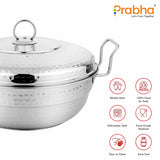 Prabha Grace IB Mini Multi Kadhai Hammered 20cm (4 Plates)