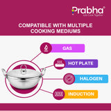 Magnum Capsule Bottom Hammered Kadhai With Lid – 2.4L, 24cm