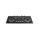 HBR 904 A 4 Burner Built-In Hob with Brass Burners, Auto Ignition & Tempered Glass